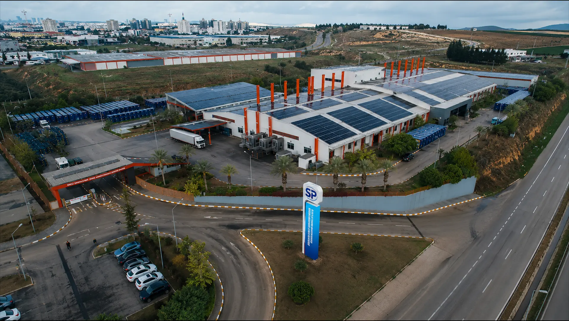 Sterium Pack Adana fabrikası — havadan görünüm